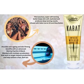 Body Butter Karat Accelerator 250ml -Infused With Helio Carrot Oil - Natural Glow, Hydration & Skin Nourishment | Moisturizing Cream for Radiant Skin | Shea Butter, Vitamin E, and Essential Oils