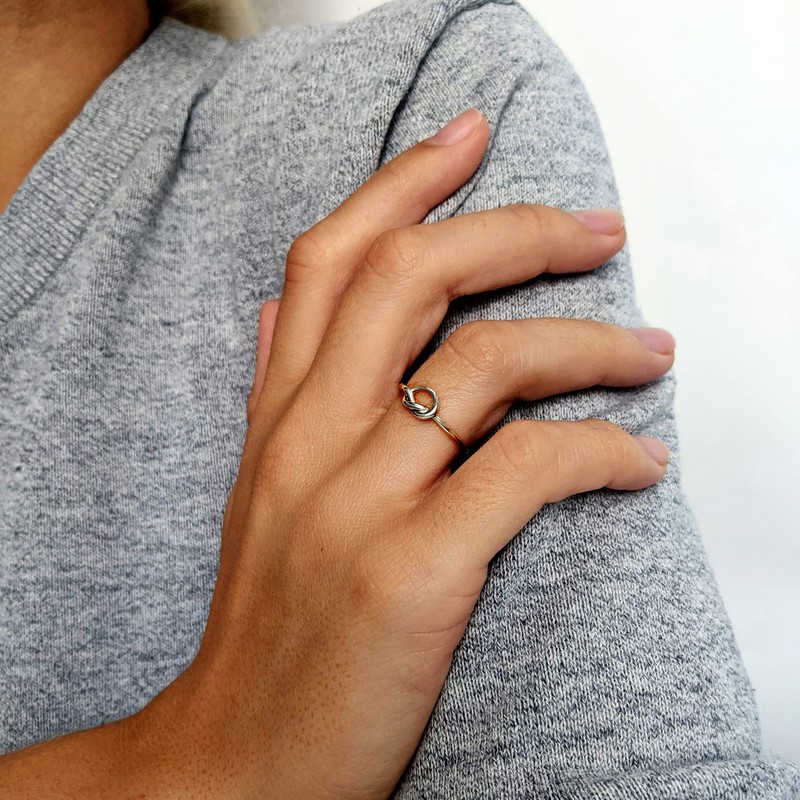 Silverly Women's .925 Sterling Silver Make A Wish Love Knot