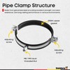 Steinberg14 - Ducting Clamp 125mm / 5" - Galvanized Steel