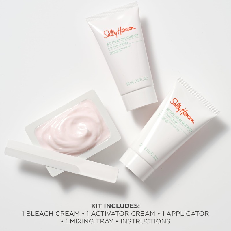 Sally Hansen Bleach Cream for Facial Hair & Body Hair,
