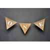 Boston Creative Company 1st Birthday high Chair Banner, ONE Burlap