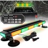 26inch 126 LED Emergency Rooftop Strobe Light Bar Controller Double-Sided