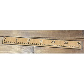 reFlex 36"  Fish Ruler Marine PE Foam 6M Stick On- Koa Brown/Aphotic Black