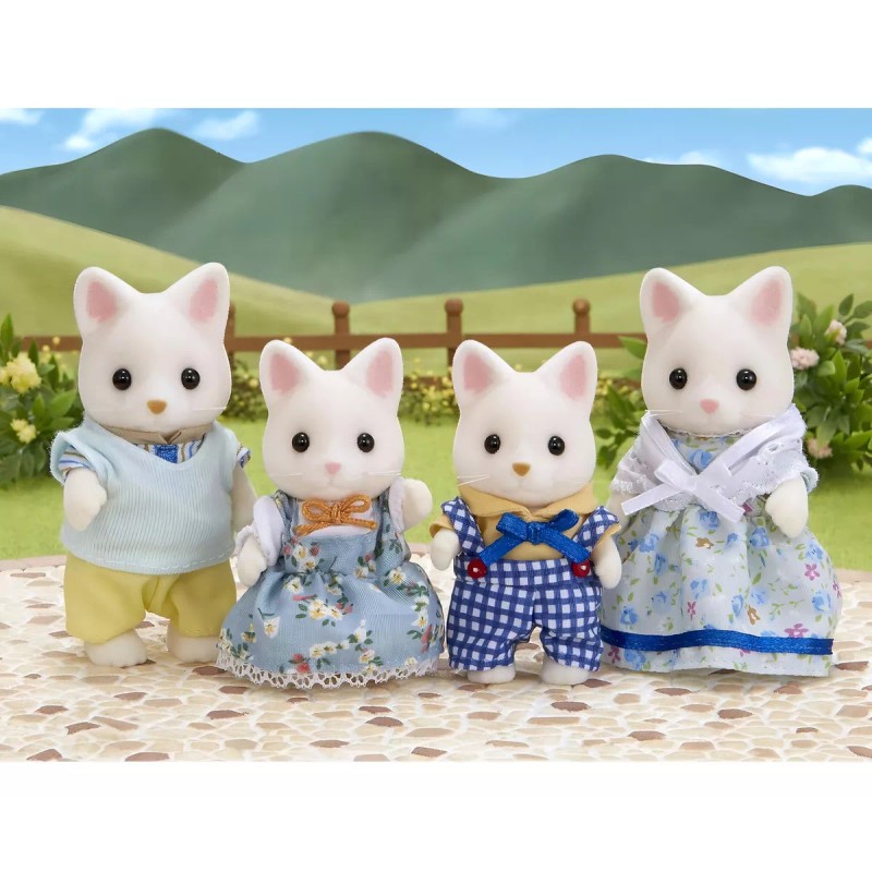 Calico Critters Sylvanian Families Familia De Gatitos Seda Calico Critters
