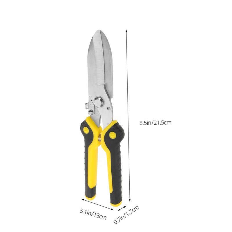 TEHAUX Heavy Duty Tin Snips Straight Head Metal Cutter with