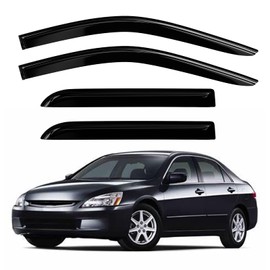 Fullux Rainguards Compatible with 2003-2007 Accord Rain Guards for Car Windows