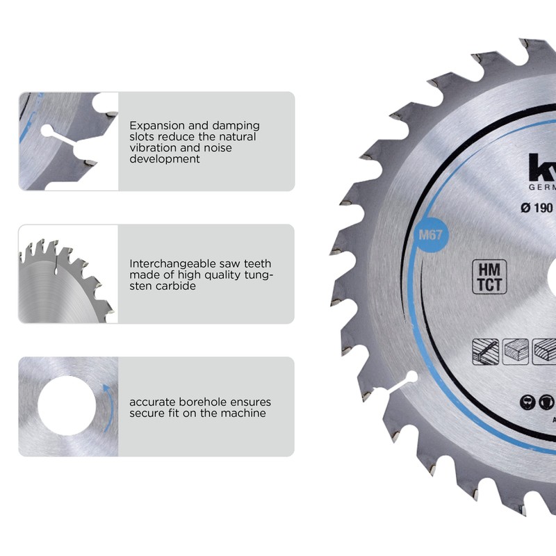 kwb Circular Saw Blade 127 x 12.75 mm, Fast Cutting,