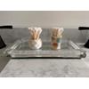 Home Haven Ceramic Q-Tip Holder - Colorful Mandela Design