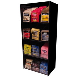 12 Flavor Tea Rack Organize 336 Total Packs coffee counter Organizer