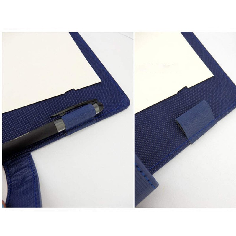 A7 Yellow PU Leather Business Notebook with Pen Pocket and