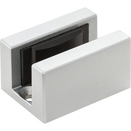 8-12.76mm Glass Floor Guide Stainless Steel Effect