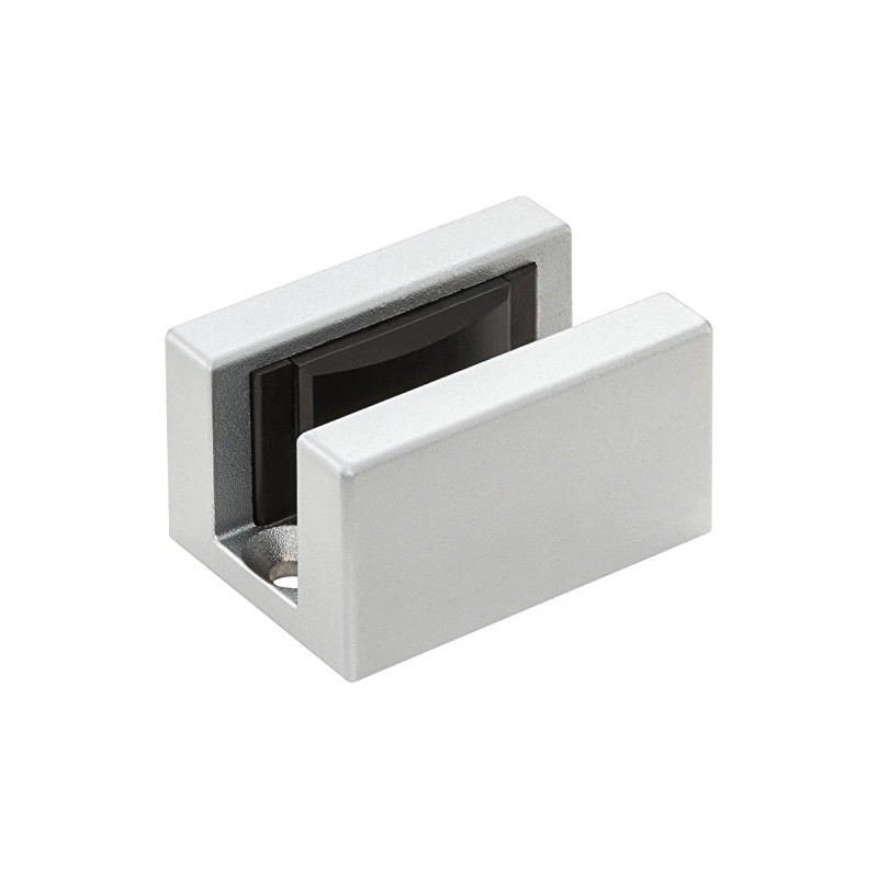 8-12.76mm Glass Floor Guide Stainless Steel Effect