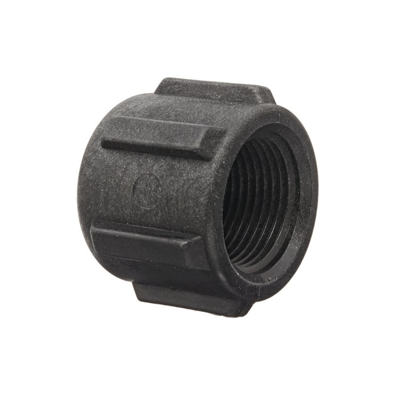 Banjo CAP050 Polypropylene Pipe Fitting, Cap, Schedule 80, 1/2" NPT