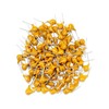 Innfeeltech 100pcs 50V 10uF Monolithic Ceramic Capacitor Yellow Electronic Accessories