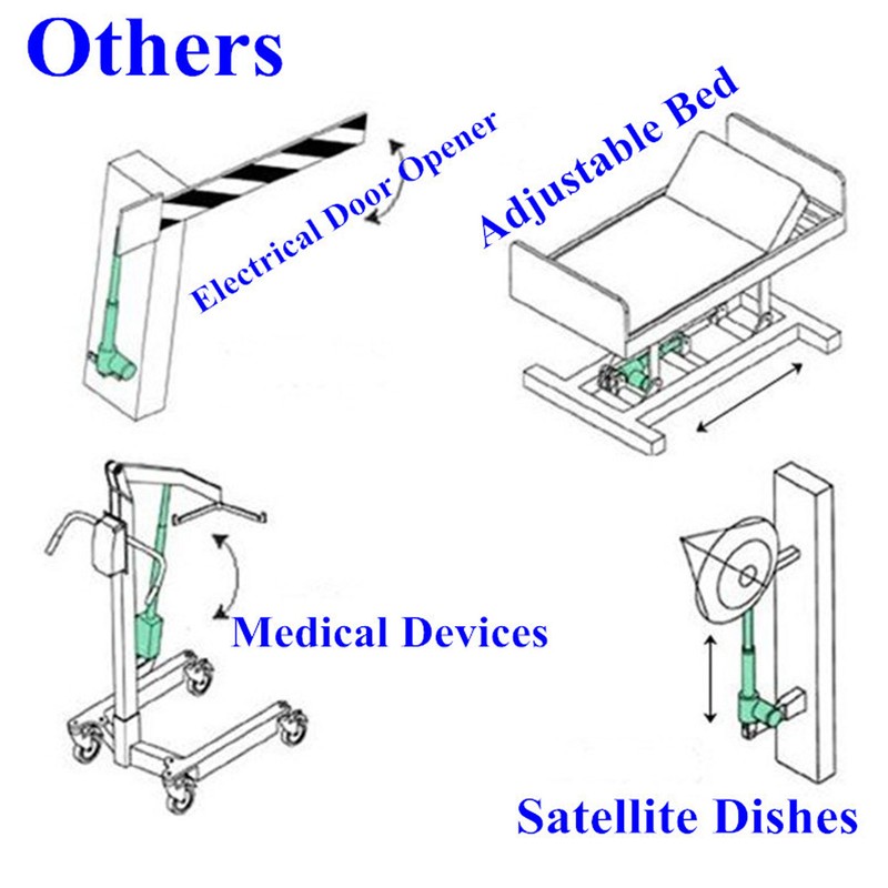29V Linear Actuator Car Trunk Electric Curtain Door Lifting Wireless