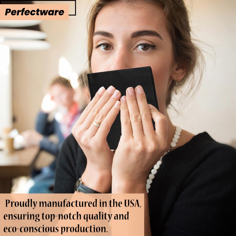 2 Ply Black Dinner Napkins - Pack of 50ct