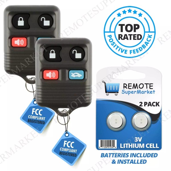 RemoteSuperMarket Replacement for 1995-2002 Lincoln Continental Remote Car Keyless Key