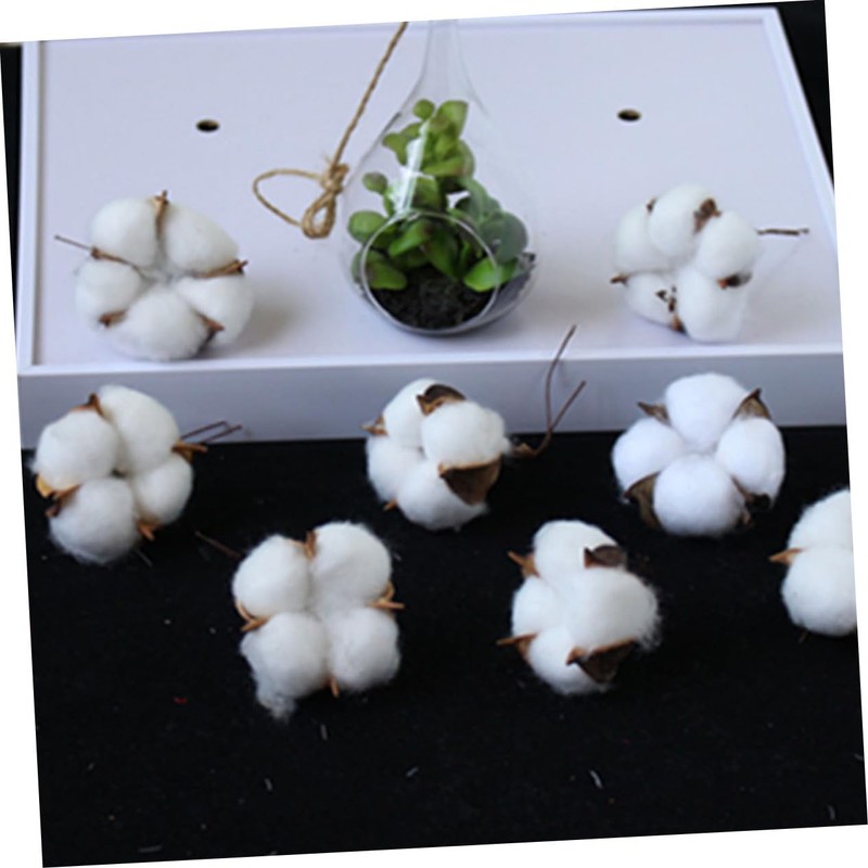 CHILDWEET Christmas Tree Decorations 10pcs DIY Cotton Ball Ornaments Soft