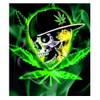 Skull 420 Leaf DIY 5D Diamond Painting Full Drill Art