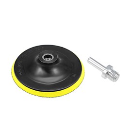 sourcing map 6" Hook and Loop Backing Pad Sanding Polishing Backer Plate with M14 Drill Adapter for Random Orbit Sander Polisher Buffer