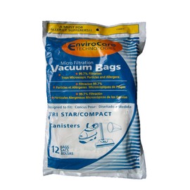 Micro Filtration Vacuum Bags for Tri Star/Compact (12 Bags)[738EC]