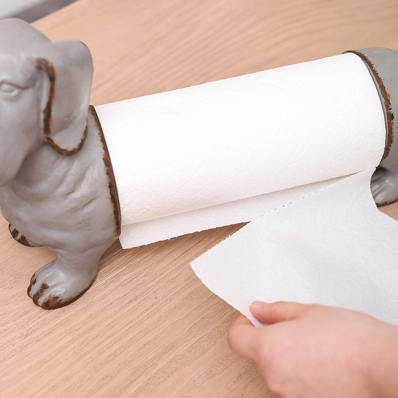 NIKKY HOME Dachshund Dog Paper Towel Holder Wiener Dog Vintage