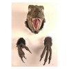 Dedjgoo 1 PCS Velociraptor Statue Wall Resin Mount Dinosaur Sculpture