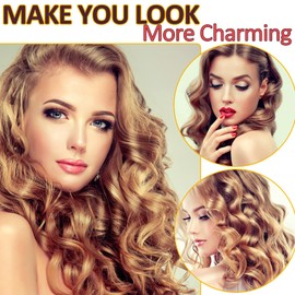 Hair Rollers, 12 Pack Self Grip Salon Hairdressing Curlers, Hair Curlers Sets, DIY Curly Hairstyle, Colors May Vary, JUMBO (Jumbo)