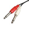 Red and White RCA Pin Jack (Female) x 2-6.3mm Mono
