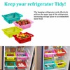SUL Fridge Drawer Organisers, Plastic Kitchen Pull-Out Retractable Drawer Organizer,