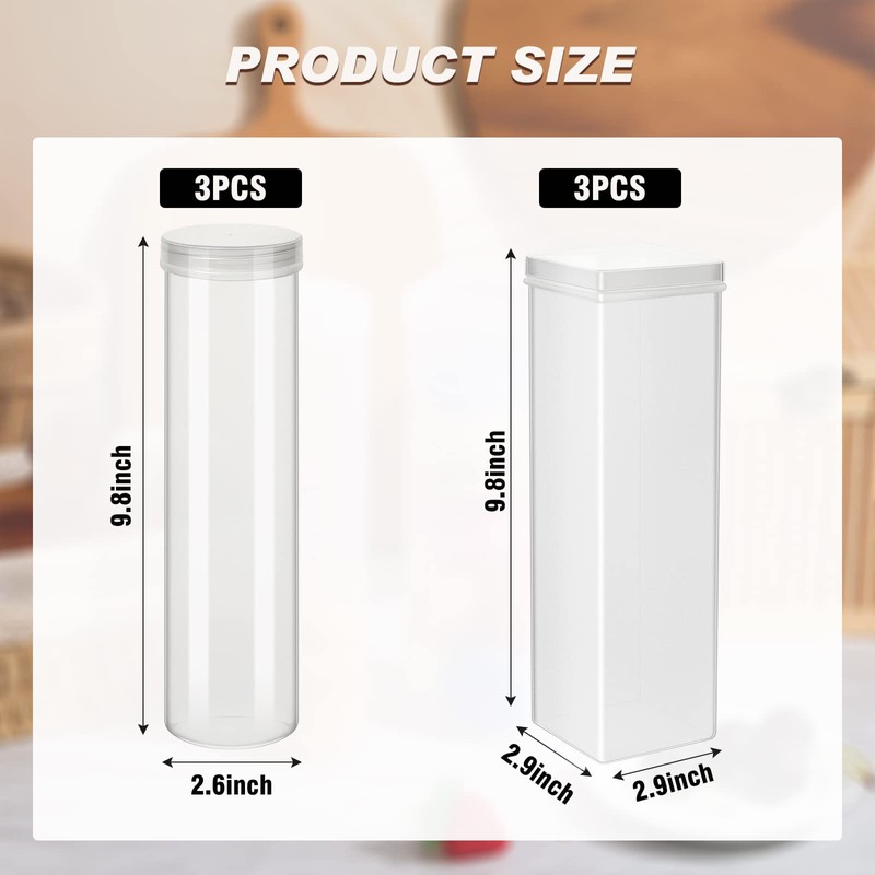 6 Pcs Plastic Cracker Keeper Small Cracker Storage Containers Plastic