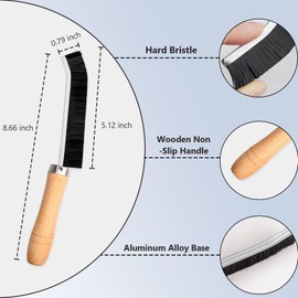 FOWSRHRG Tile Grout Brush, Crevice Cleaning Brush-4pcs Multifunctional Cleaning Brush Bathroom Cleaning Brush Comfort Grip Cleaning Tools Thin Cleaning Brush for Tight Spaces