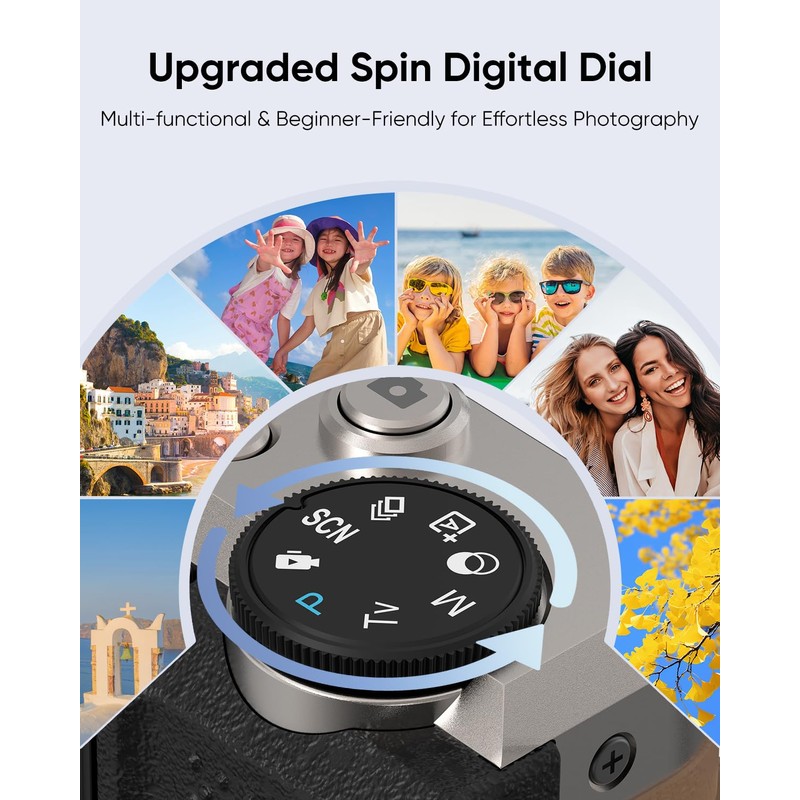 ORDRO 4K Digital Camera for Photography, 64MP Vlogging Camera for