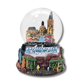 Souvenir Snow Globe Aachen Christmas Market | 65 mm Diameter Shake Ball | Travel Souvenir Germany | 30076