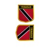 ZPDNURZL Embroidered Iron on or Sew on Trinidad and Tobago