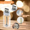 8Pcs USB LED Car Interior Atmosphere Light, Mini Retro Car