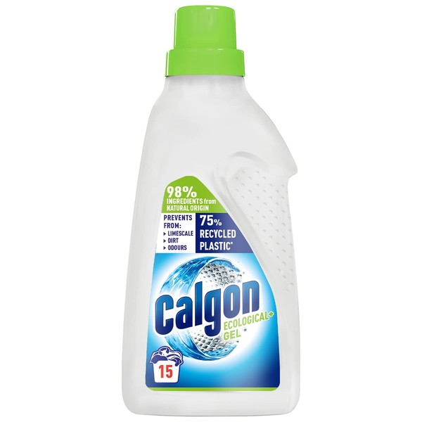 Calgon Washing Machine Softener Gel, Ecological+, Removes Odours, Limescale & Residue, Packaging 100% recyclable, 750ml, Pack of 1