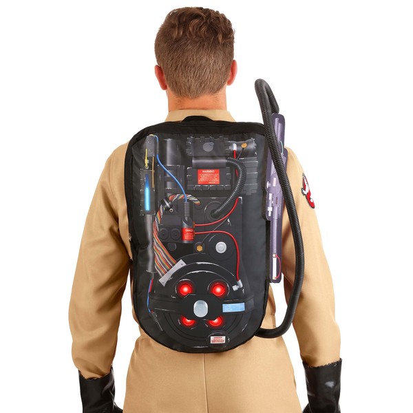 Fun Costumes Adult Ghostbusters Proton Pack with Wand, Ghostbusters Backpack for Cosplay Standard