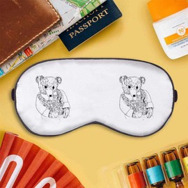 'Teddy Bear in Waistcoat' Sleep/Travel Eye Mask (EY00014281)