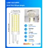 XIMNCHNI Dimmable G9 LED Bulbs 9W Cool White 6000K, 80W