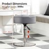 Youtanic Vanity Stool with Adjustable Height, 360°Swivel Ottoman Chair for