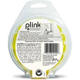 Plink Garbage Disposal Cleaner, Freshener & Odor Removing Balls, Easy to Use, Fresh Lemon Scent, 40 Count (PLM40N)
