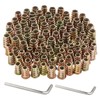 Faankiton Pack of 100 Threaded Insert Nuts, Inserts Screw-In Sleeves,