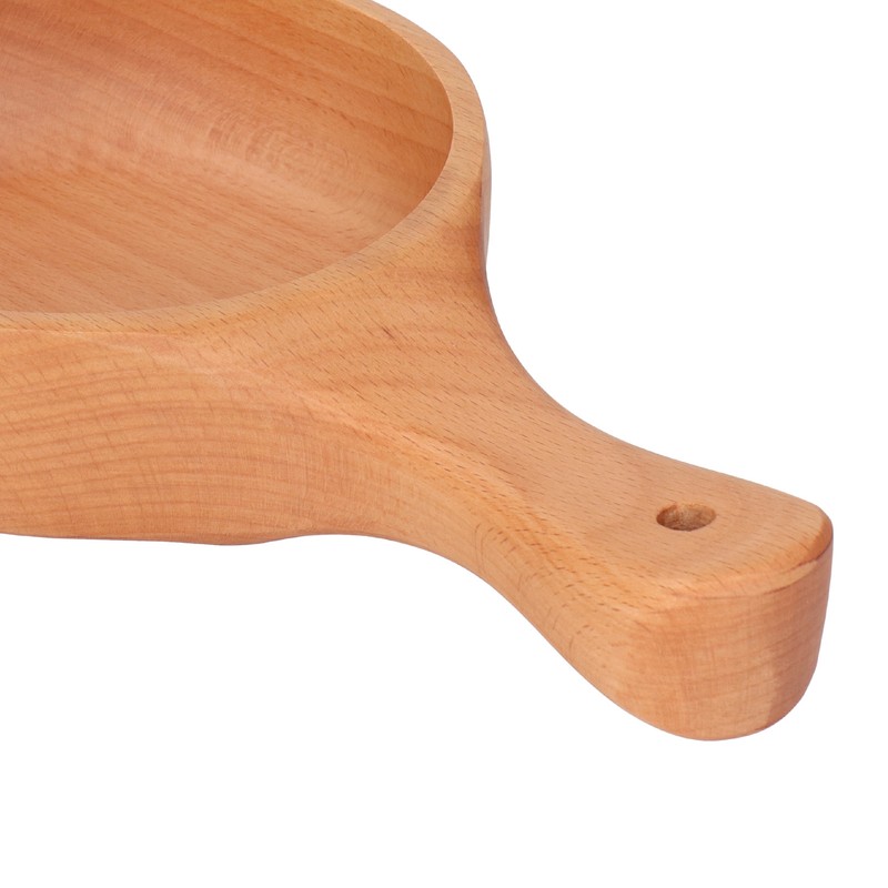 Wooden Bowl with Handle Noodle Bowl for Salad Fruit Soup