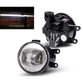 New Generation Led Fog Lamps Upgrade for Lexus LX570 IS250 IS300 IS350 NX200T HS250H IS F GS200T GS300 GS350 GS450H RX450h RX350 ES350 With Chrome Bezels 2010 2011 2012 2013 2014 2015 2016 2017 2018