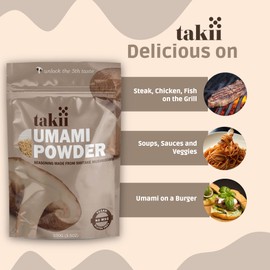 Takii Umami Powder, Made from Shiitake Mushroom, Add Instant Flavor and Depth to All Your Favorite Dishes (12 Bags)
