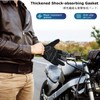 YAPJEB Skeleton Gloves Adjustable, Touch Screen Windproof Skull Gloves fit