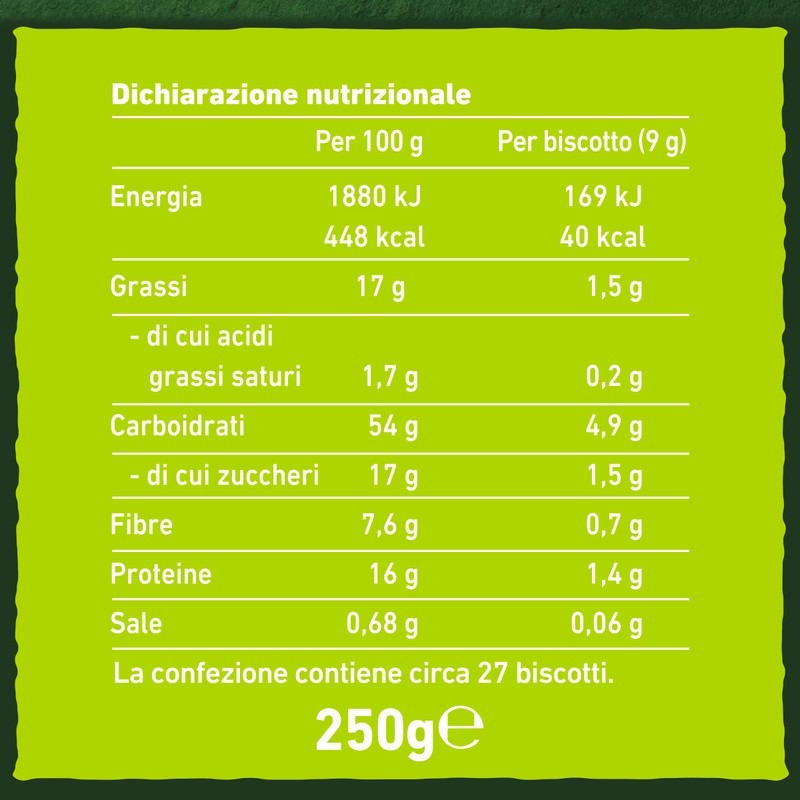 Gran Cereale, Biscotti Proteici Protein+ Fichi e Mandorle, con 16%