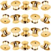 20Pcs Metal Pin Backs Locking, Locking Pin Backs with Storage
