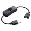 KAUMO USB Power Cord with Switch, 11.0 inches (28 cm)